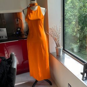 Bebe Teardrop Cutout Midi Dress